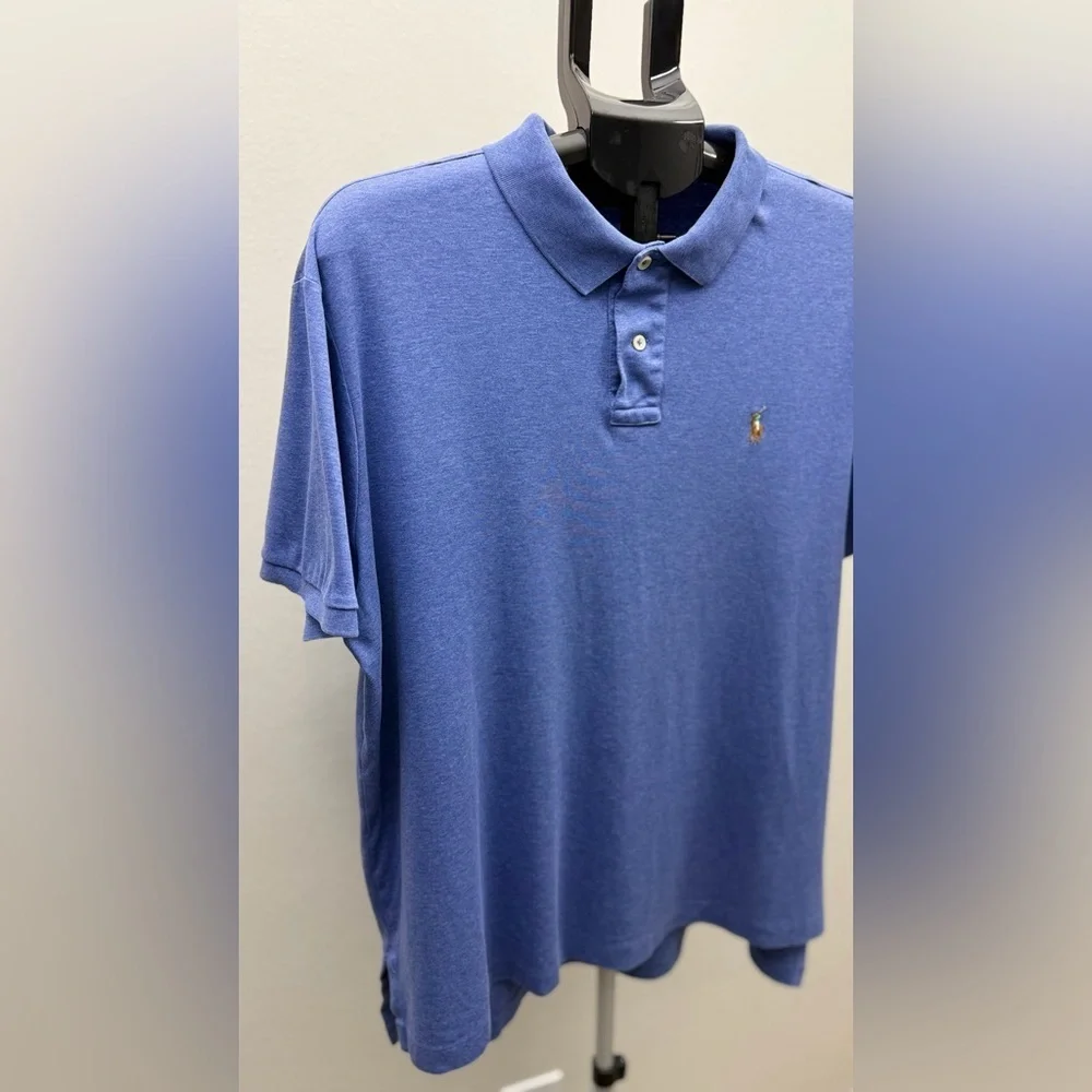 Polo Ralph Lauren Pima Soft Touch Blue Polo Shirt Men’s XL Classic Fit